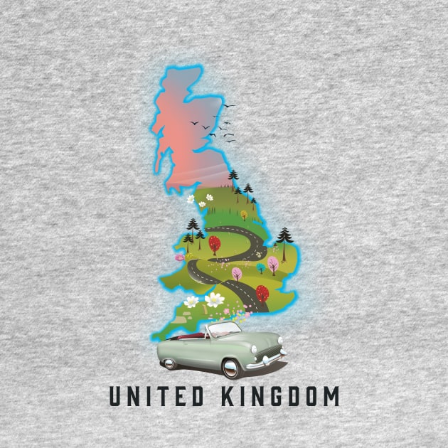 Travel map of the United Kingdom by nickemporium1